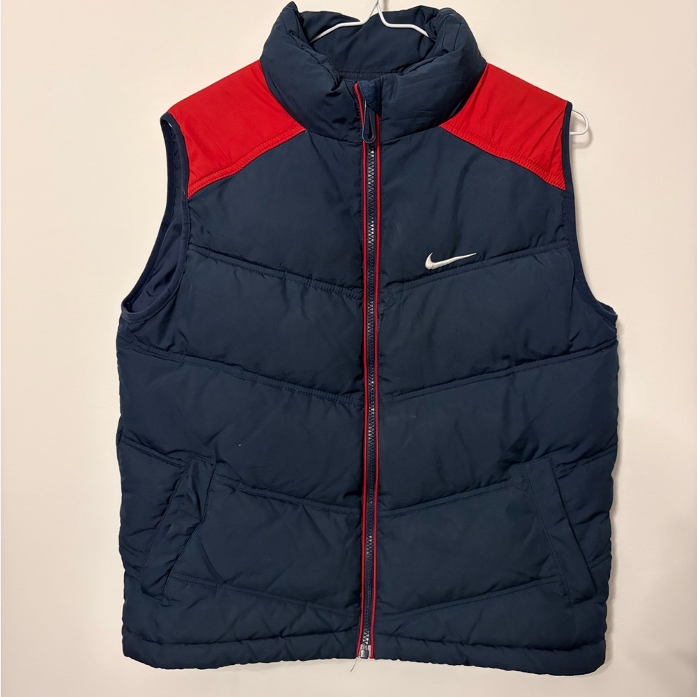 Nike Navy & Red Puffer Vest